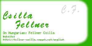 csilla fellner business card